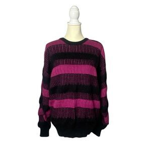 Vintage 80's Northwestern Knitting Co. Wool Blend Knit Sweater Women's Size L